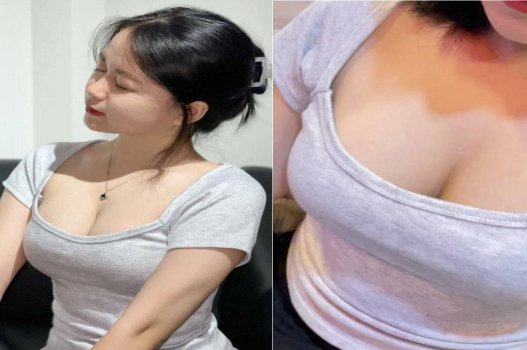 Cô gái ngực lớn được bạn trai yêu chiều tận tình