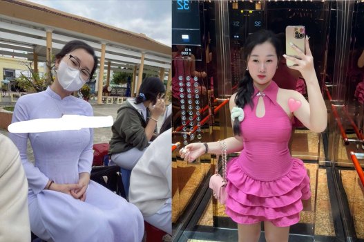 Cô học sinh đầy đặn ở bar bị kéo vào khoảnh khắc thân thiết
