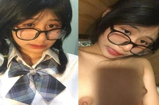 Nữ sinh quyến rũ đeo kính, ai có thể cưỡng lại?